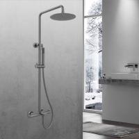 Душевая стойка термостатическая с изливом  цвет вороненая сталь VSFS-1V1TGM VINCEA