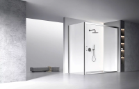 Душевой угол раздвижной прямоугольный RV060-20090-01-C5 2000х900х1950 Цвет профиля Хром Стекло Прозрачное Veconi