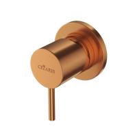 Встраиваемый однорычажный смеситель на 1 выход  Ручка "антикапля". LEAF-DIM-L-SS Sunset ручка  Sunset Cezares