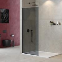 Душевая перегородка.   LIBERTA-L-1-TB-100-GR-NERO 1000х1950 Cezares