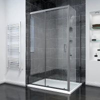 Душевой угол раздвижной прямоугольный RV055GM-100100-01-C8 1000х1000х1950 Цвет профиля Оружейная сталь Стекло Прозрачное Veconi