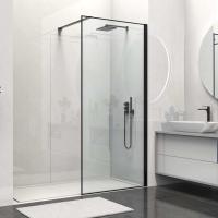 Душевые перегородки Walk-In HS    VSW-1HS100CLB 1000х2000 профиль черный стекло прозрачное VINCEA